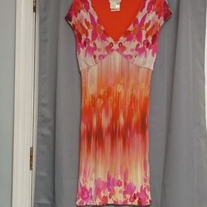 ❤️FUZZI NINA RAYNOR DELRAY BEACH BODYCON SHEATH ITALY DRESS 35" Bust